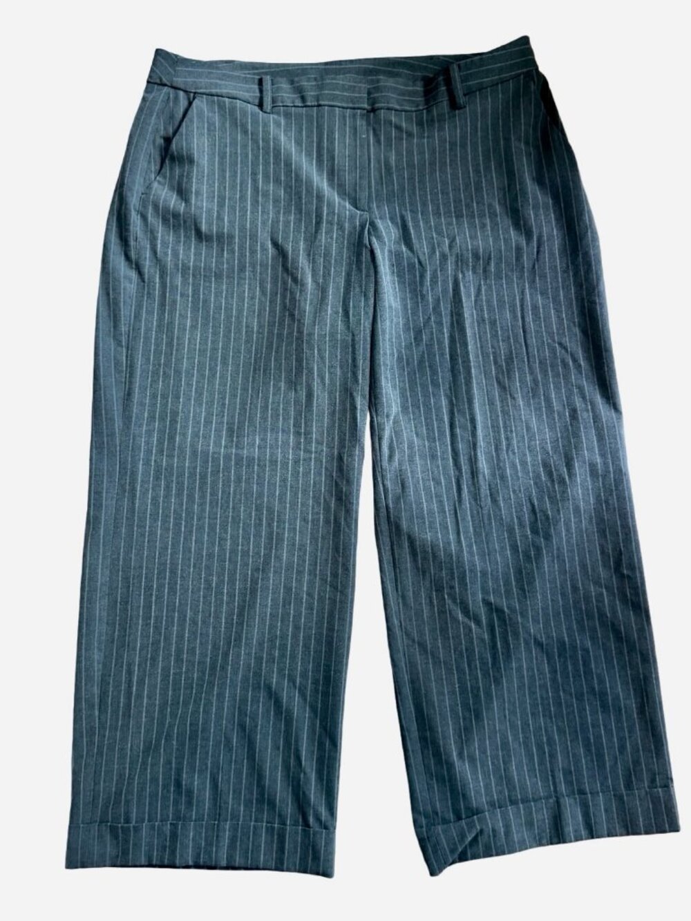 Lane Bryant Pinstripe Grey Dress Pants Size 24 Regular